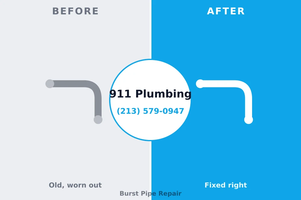 Before and after: plumbing company Oppelo, AR